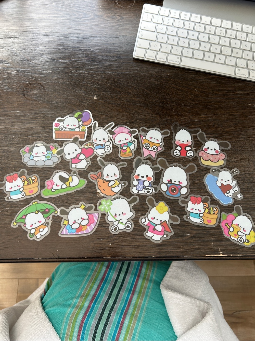 Sanrio transparent stickers set (pack of 20)